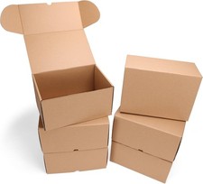 10x7x5 inch Shipping Boxes 6 Pack Brown, Tab Lock Tuck Top Mailer Boxes for P...