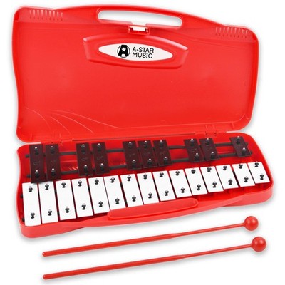 A-Star 25 Rote Glockenspiel- und blaue Xylophon-Töne, 2 Oktaven von G5 bis G7
