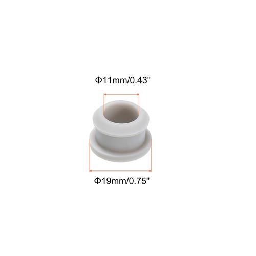 MECCANIXITY 4Pcs Snap Rubber Grommet Hole Plugs - 30mm Mount Hole, 25mm ID, Transparent For Cable Protection
