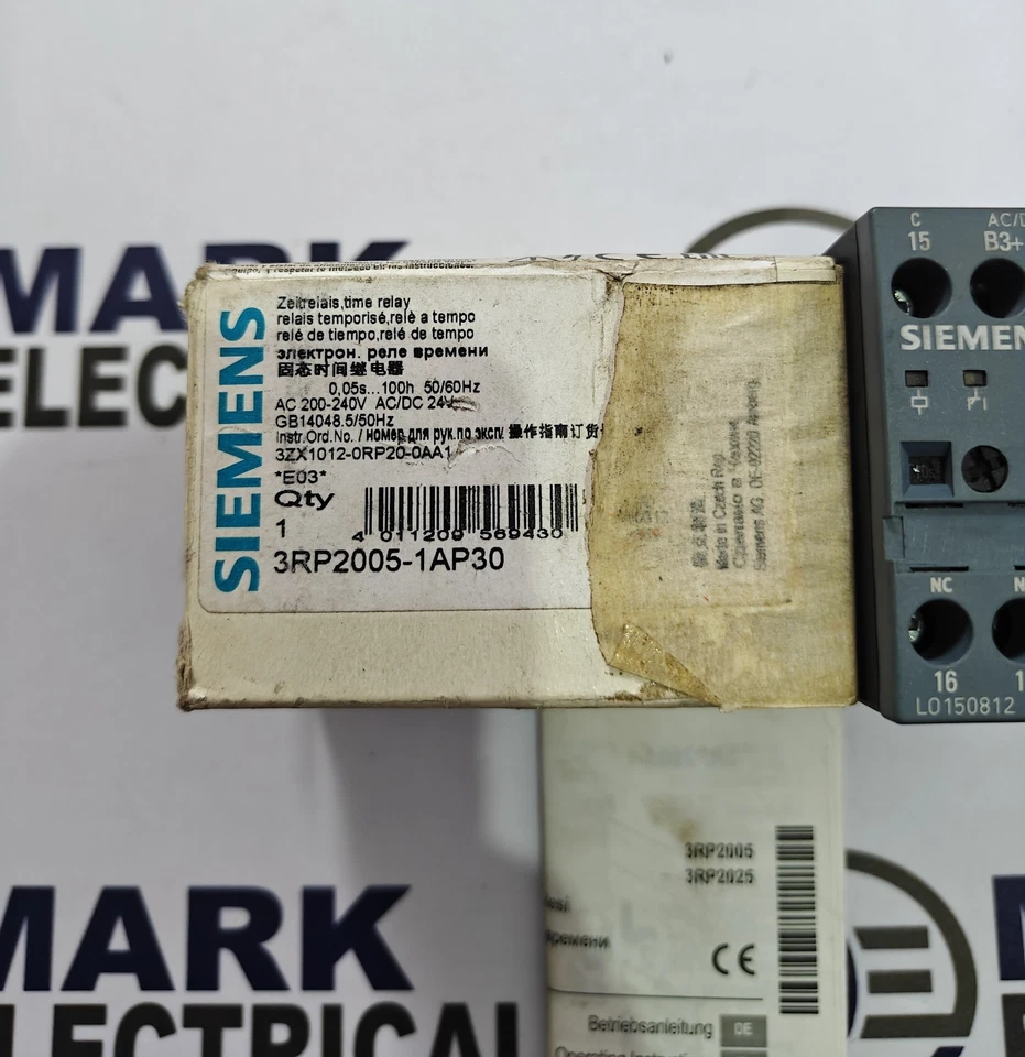3RP2005-1AP30 SIEMENS TIMER TIMING 0.05-100H VOLTAGE 220VAC FAST SHIPPING - Image 2 of 4