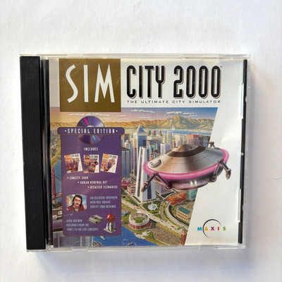 Sim City 2000 PC Game CD Rom Special Edition Maxis 1996 Simulator