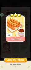 ADESIVO MONO GO 3 STELLE CON IL NOME DEI CHURROS CON #INVIO SUPERVELOCE#