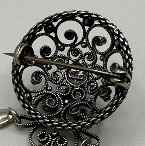 Leif Johannessen Sylvsmidja 830 Silver Solje Brooch 32 g Norway Signed J - Picture 5 of 9