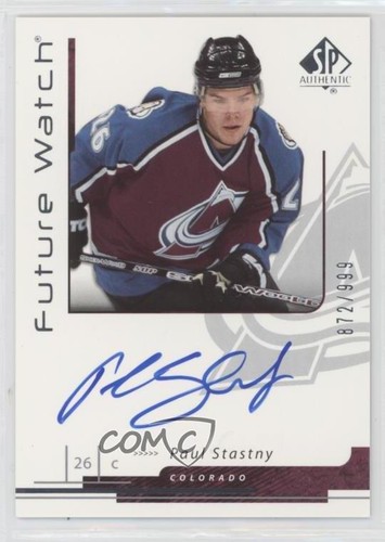 Paul Stastny [Autograph] #174 2006 SP Authentic card