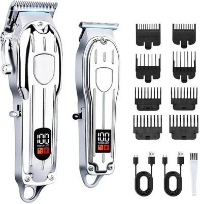 Professional Hair Cut Machine Barber Salon Cutting Trimmer Clipper Kit Set Top .