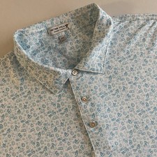 Peter Millar Summer Comfort Polo Men 2XL Winter Snowman Pancakes