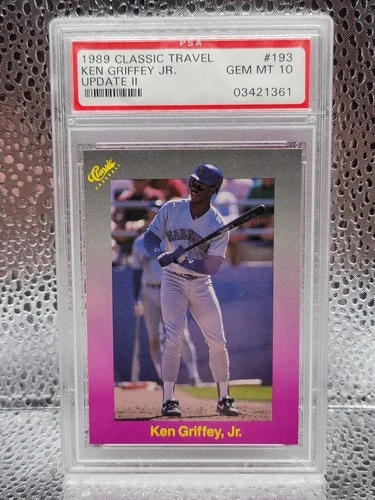 1989 CLASSIC TRAVEL UPDATE II #193 KEN GRIFFEY JR. RC HOF PSA 10 GEM MINT CARD