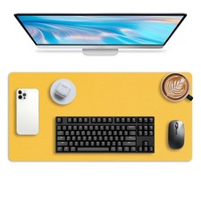 Leather Desk pad Protector, Office Mat, Large Mouse Mat, Non-Slip PU Leather ...