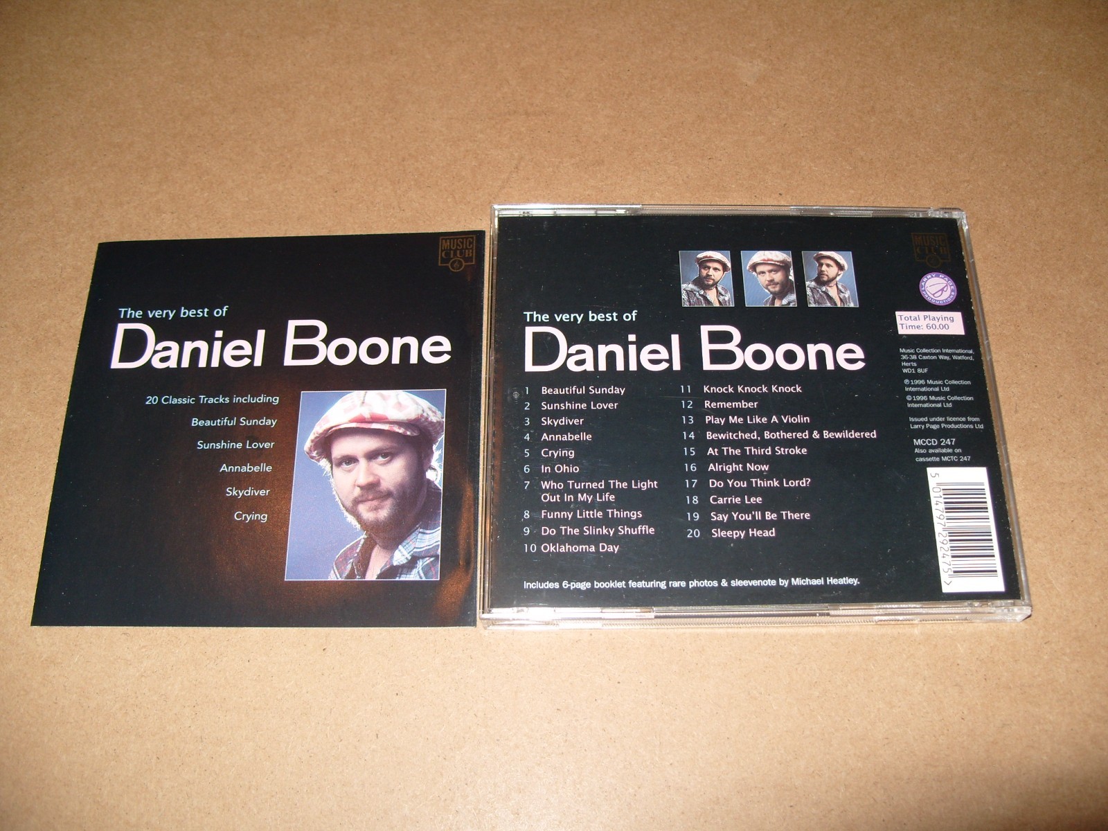Daniel Boone - Very Best of (1996) CD NEAR MINT / INLAYS VG+ CONDITION. (G)