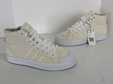 Adidas Bravada Skate Shoe Mid High Top Cream White Women’s 10 Lace Up NWT