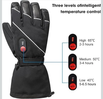 PAYDAY! Day Wolf Heated Gloves, Men, Women, 7.4V 2200mAh Rechargeable Battery XL