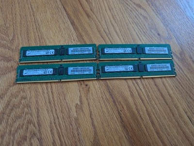 Micron 32gb DDR4 PC4-2133 EEC Server Ram 4 Sticks of 8gb Memory. Tested