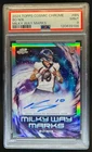 2024 Topps Cosmic Chrome Bo Nix Milky Way Marks RC Auto #/75 Broncos PSA 9