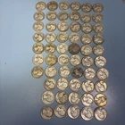 LOT OF 57 WASHINGTON QUARTERS 90% SILVER CIRCULATED 1930'S-50'S S D 1932-1959