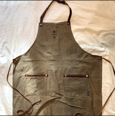Seattle Starbucks Reserve X Hardmill Waxed Canvas Apron | eBay