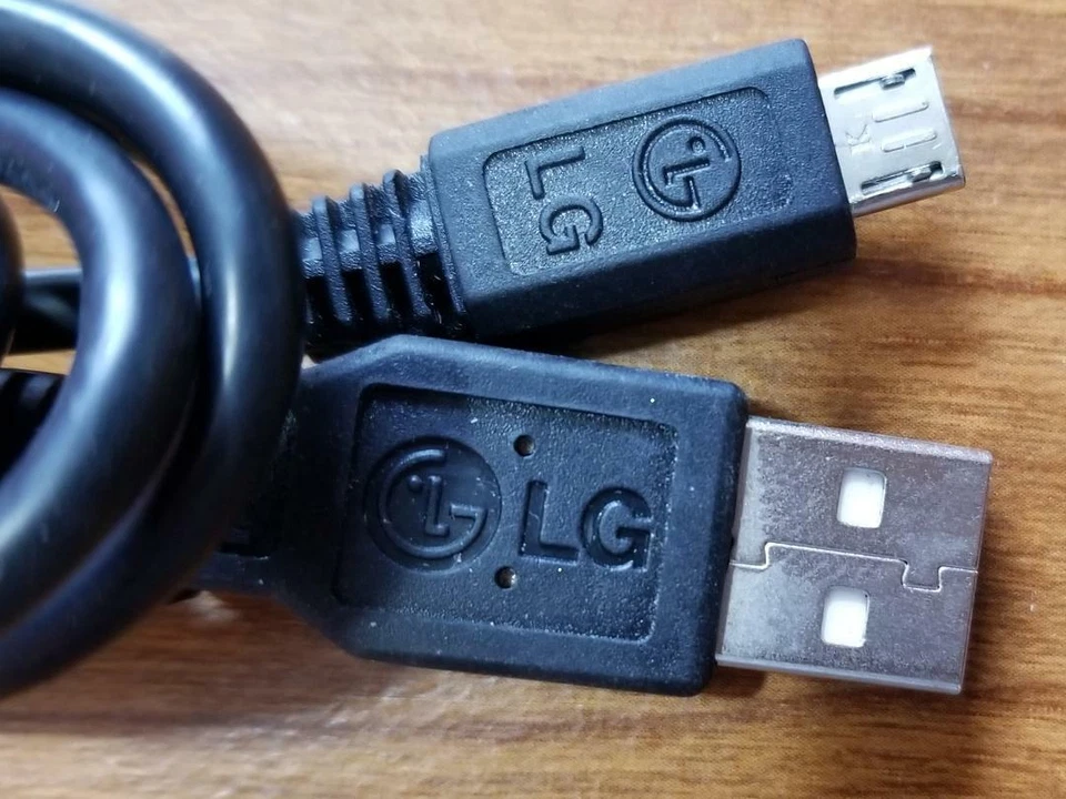 Cable de carga de datos micro USB LG auténtico/genuino "NUEVO" 4 pies Foto 2 de 3