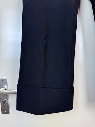 DSQUARED2 Womens Wool Wide Leg Trousers Culottes Cropped Tailored Pants Black L - Picture 3 of 12