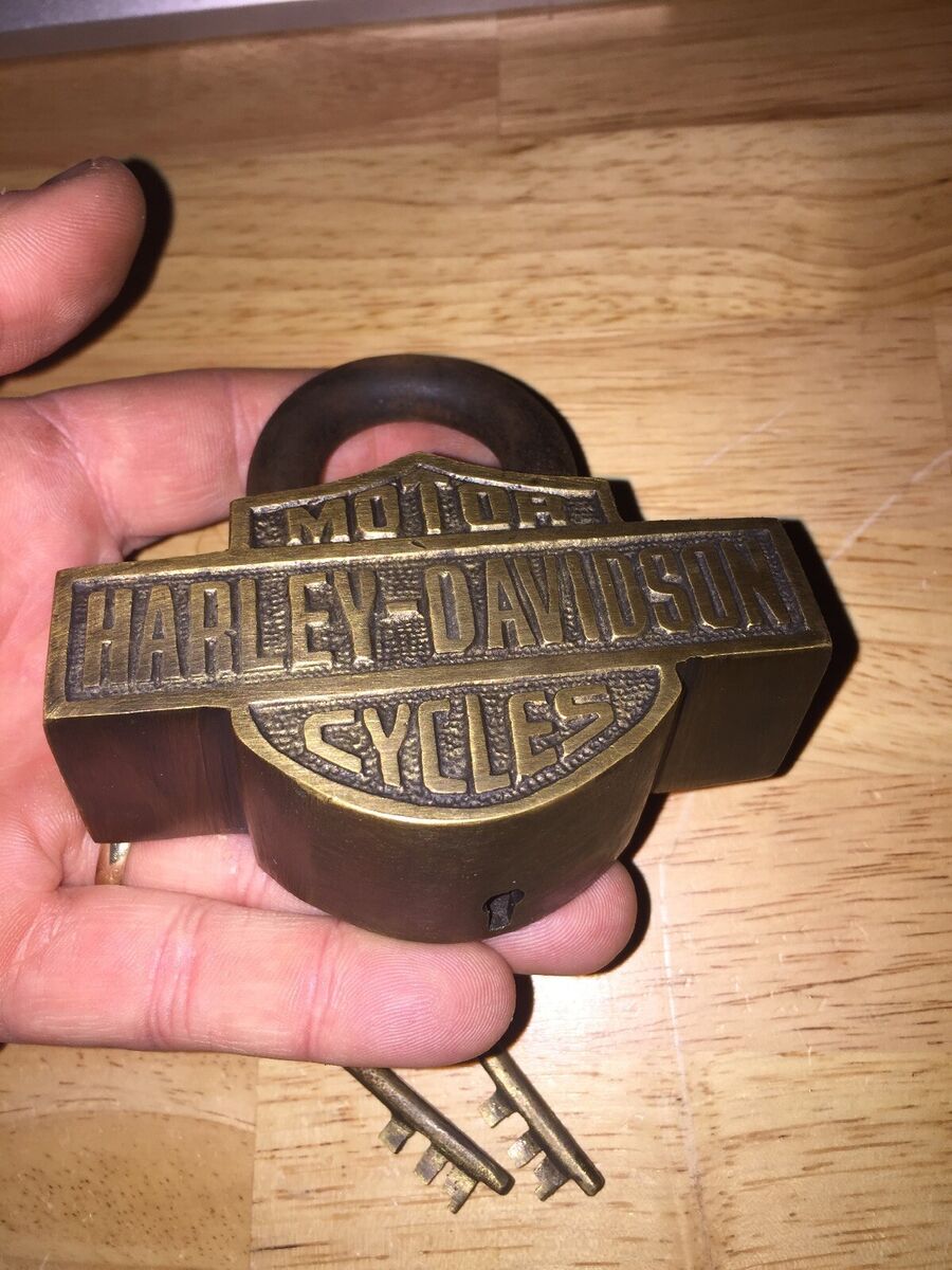 Brass Lock Harley Davidson Padlock ハーレーダビッドソンの南京錠