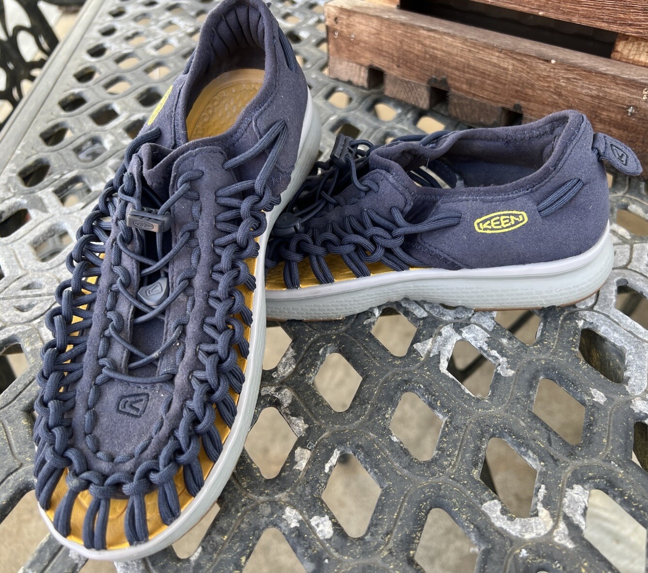 Scarpa sandalo KEEN UNEEK outdoor escursionismo acqua paracord blu navy giovani 5 bambini grandi