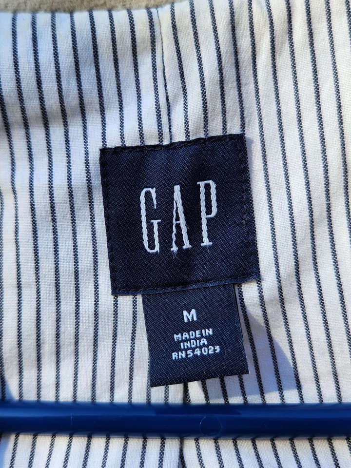 Chaquetón marfil vintage GAP. Talla MED MUJER. 1999-2000. Textura suave Moleskin Foto 4 de 4