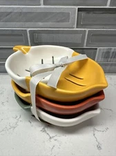 SET of 3 HALLMARK Acorn Nesting Nut Dip Serving BOWLS Fall Decor NEW NWT