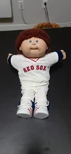 Vintage cabbage patch doll 1985 Red Sox uniform used, good condition