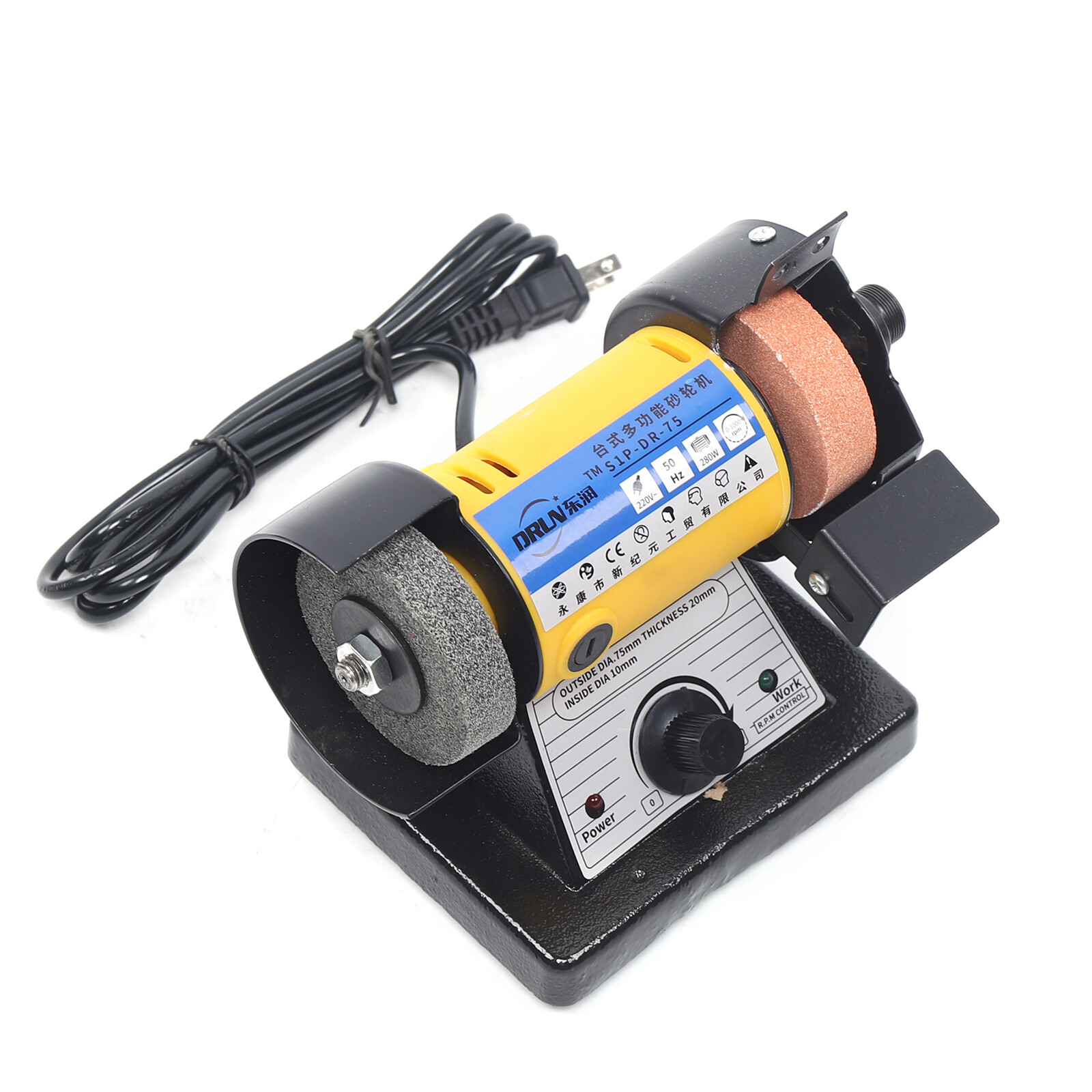 220V Mini Wood Polisher Jewelry Polisher Flexible Shaft Bench Grinder 0