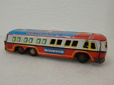 Vintage Made in Japan Tin Friction 7" National Trailways Bus System