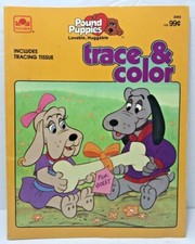 1986 - Pound Puppies - Trace  Color Book