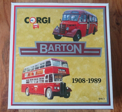 Corgi D41/1 Barton's 1908 - 1989 Zwei-Bus-Set Ltd Edition NEU