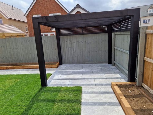Pergola Base Post Garden Shade Weather Proof Hot Tub BBQ Wooden Garden Patio - Picture 11 of 33