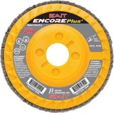 Sait Encore Plus 4-1/2" x 7/8" 36-Grit Zirconium Flap Disc Box of 10 - 72238
