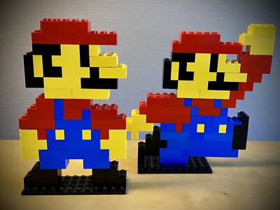 Lego Pixel Skulptur Mario Brothers (2er Set)