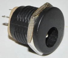 DC Power Jack Female Socket Barrel Connector - Panel Mount - 5.5 x 2.1mm