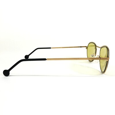 Vintage la Eyeworks Sunglasses SLICK 555 Gold Round Frames 