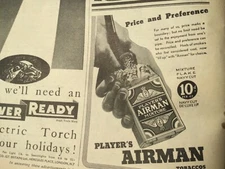 PLAYERS AIRMAN MIXTURE NORWELLS SHOES EVER READY FERODO BRAKE 1935 MOTORCYCLE