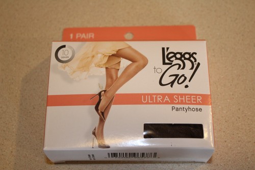 3-Pack! L'eggs To Go Ultra Sheer Pantyhose Large - Coffee Sheer Toe 3 PAIR! - Picture 5 of 6