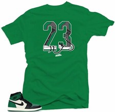 Shirt to Match Jordan Retro 1 Pine Green 2020 Snelos 23 Green  Green