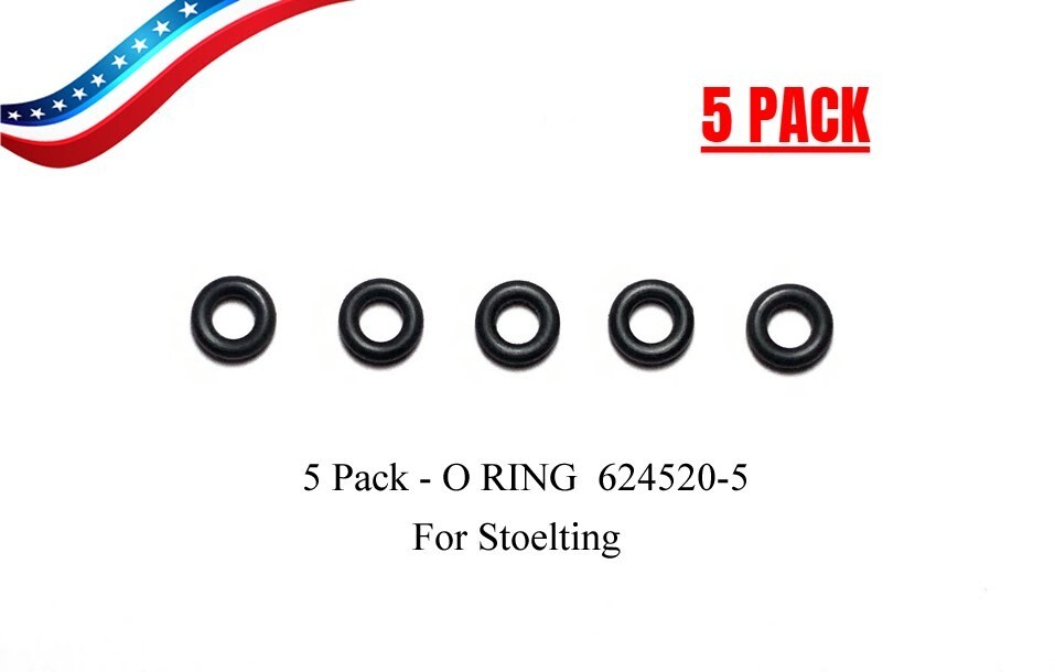 5 Pack - 624520-5 O-Ring for Stoelting Air Bleed Valve / Food Grade EPDM Mat.