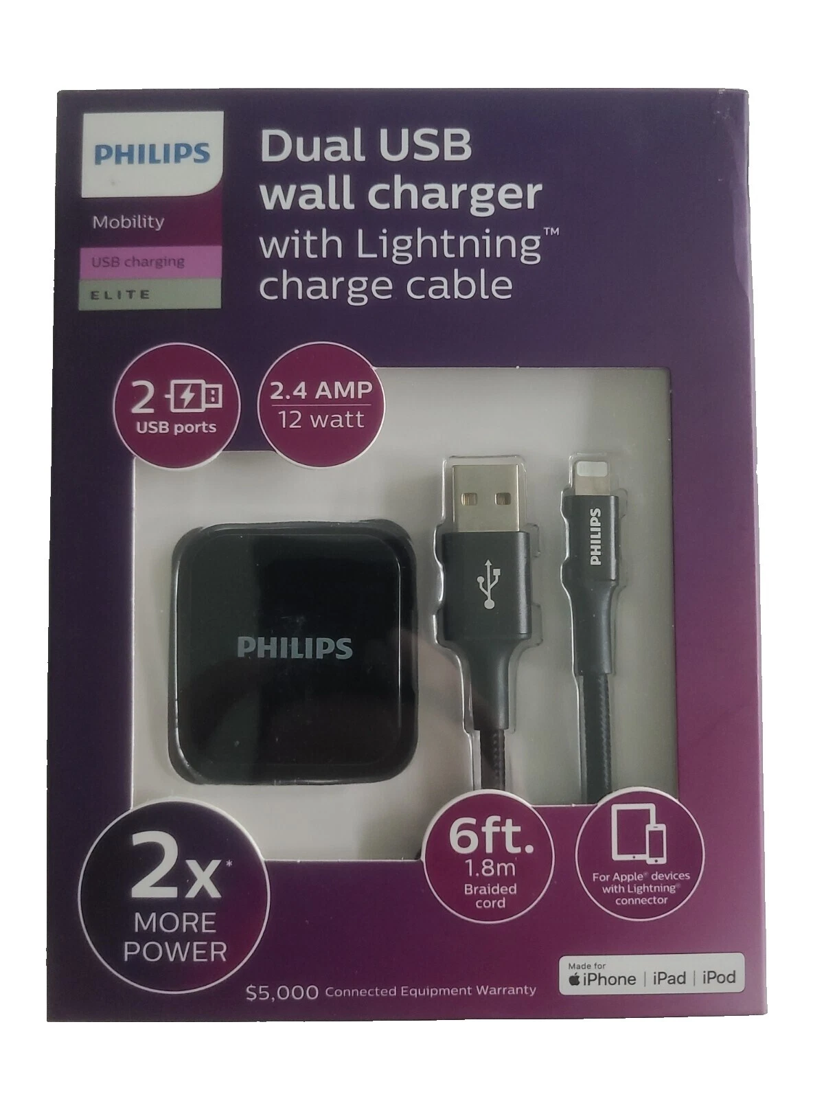 Настенные зарядные устройства Philips для сотовых телефонов