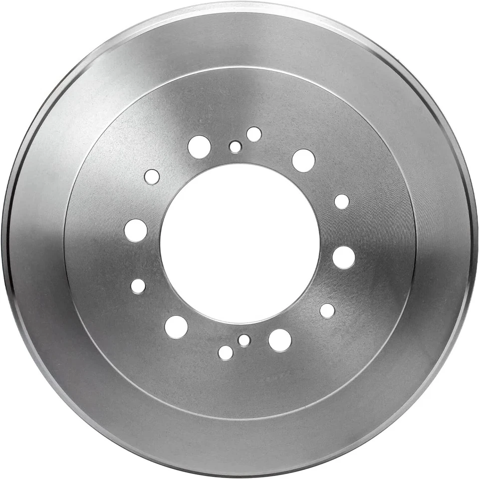 Rotores de freno delanteros perforados 297 mm y tambores de freno traseros para Toyota Tacoma 1999-2004 Foto 4 de 4