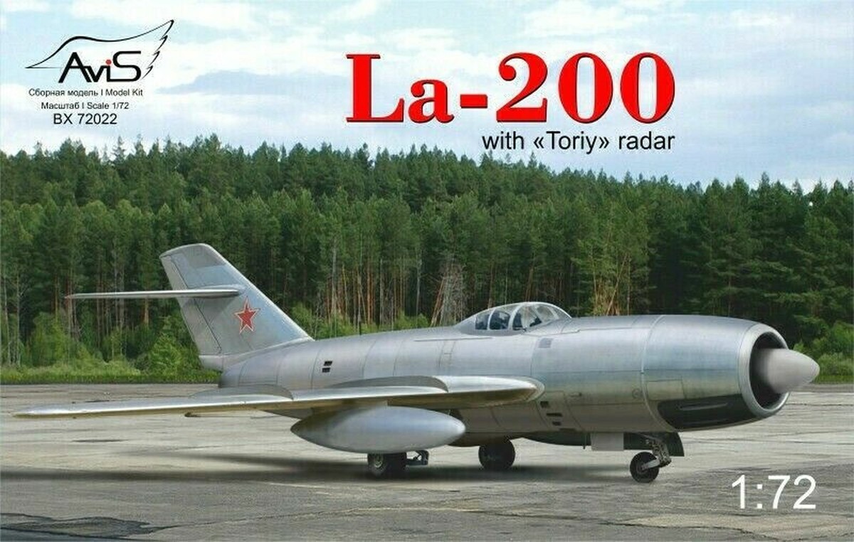 Lavochkin La-200 with Toriy Radar scale plastic model kit 1/72