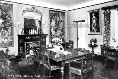 Evv-51 Esszimmer, Kilfinnin Castle, Glandore, Irland. Foto