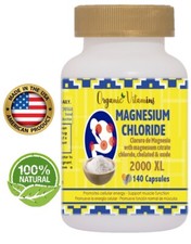Magnesium Chloride 140 Caps high Absorption calcium oxy Magnesio 2000