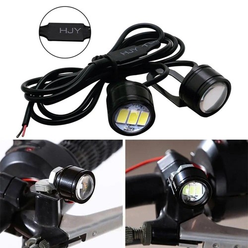 2pcs Motorcycle LED Drl Daytime Running Lights Mirror Eagle Eye LED Lamps - Picture 6 of 21