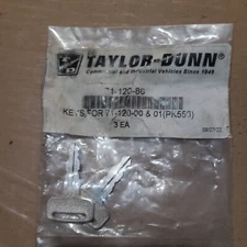 71-120-80 Taylor Dunn Keys, 7112080 SK-20190923RB OEM