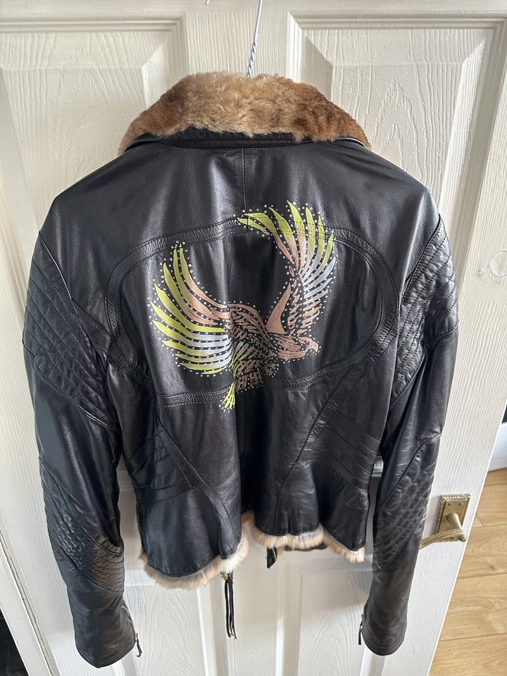 Leather Jacket L smol is like M  - Image 2 of 4