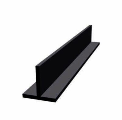 Aluminum T Profil shwarz ral 9005 pulverbeschichtet Stange Aluprofil