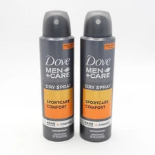 Dove Men Care Dry Spray Antiperspirant 3.8oz 107g (Sportcare Comfort) Pack of 2