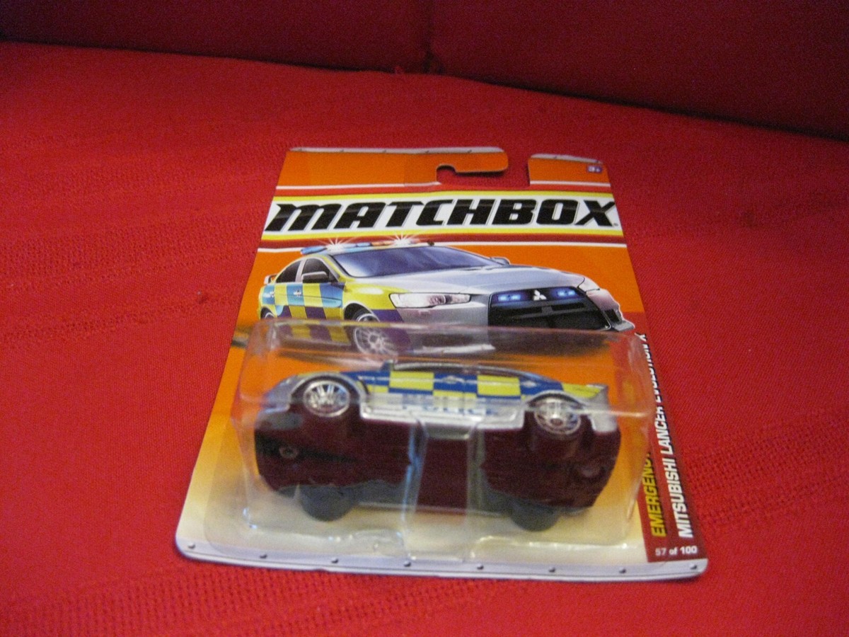 Matchbox Mitsubishi Lancer Evolution X Police Emergency Response